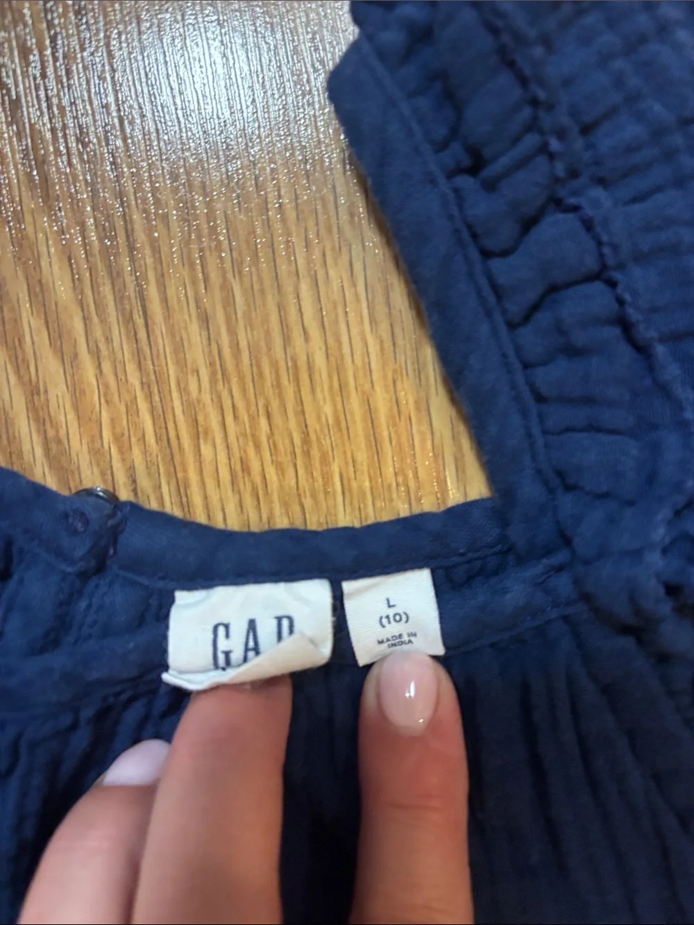 GAP Navy Two-Piece Wide-Leg Set
